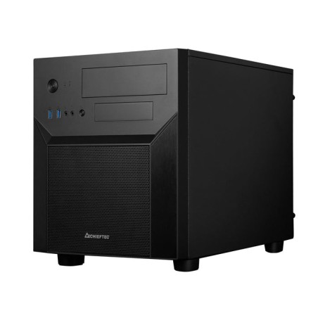 Caja pc chieftec caja gaming series / matx minitower, ci-02b-op, sin fuente, negro 2xusb3.0/1xusb2.0