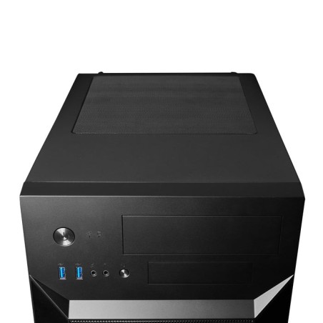 Caja pc chieftec caja gaming series / matx minitower, ci-02b-op, sin fuente, negro 2xusb3.0/1xusb2.0