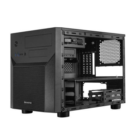 Caja pc chieftec caja gaming series / matx minitower, ci-02b-op, sin fuente, negro 2xusb3.0/1xusb2.0