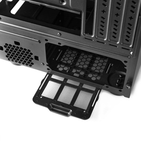 Caja pc chieftec caja gaming series / matx minitower, ci-02b-op, sin fuente, negro 2xusb3.0/1xusb2.0