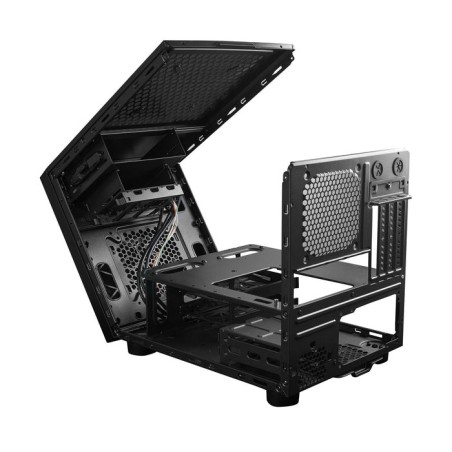 Caja pc chieftec caja gaming series / matx minitower, ci-02b-op, sin fuente, negro 2xusb3.0/1xusb2.0
