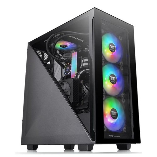 Caja pc thermaltake divider 300 tg midi tower negro retail