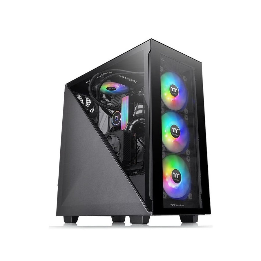 Caja pc thermaltake divider 300 tg midi tower negro retail