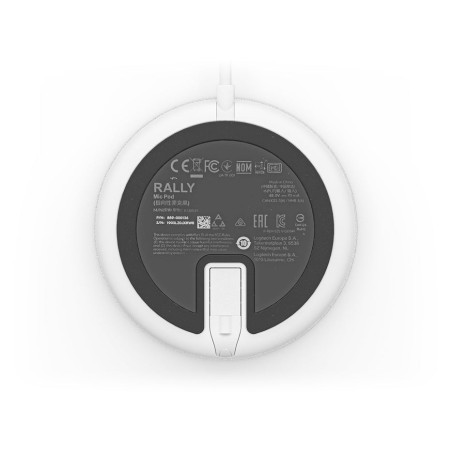 Logitech base de microfono rally - tecnologia rightsound - indicador led de silencio - apto para techos - color blanco