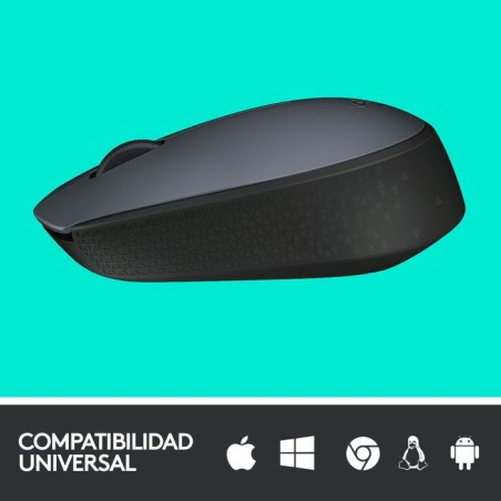 Ratón logitech m170 inalambrico gris 910-004642