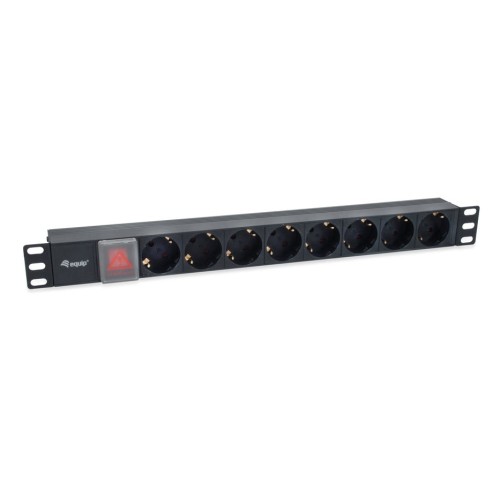 Regleta alimentacion rack 19 1u 8 tomas con interruptor cable iec 14 especial sai