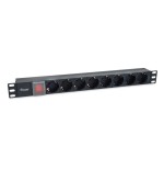 Regleta alimentacion rack 19 1u 8 tomas con interruptor cable iec 14 especial sai