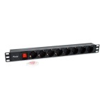 Regleta alimentacion rack 19 1u 8 tomas con interruptor cable iec 14 especial sai