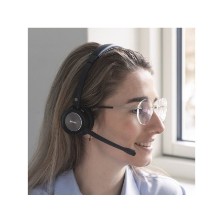 Sandberg bluetooth office headset pro+ - kopfhörer - kopfband - büro/callcenter - schwarz - binaural