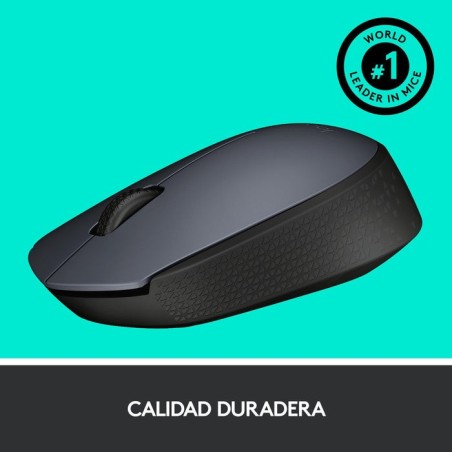 Ratón logitech m170 inalambrico gris 910-004642