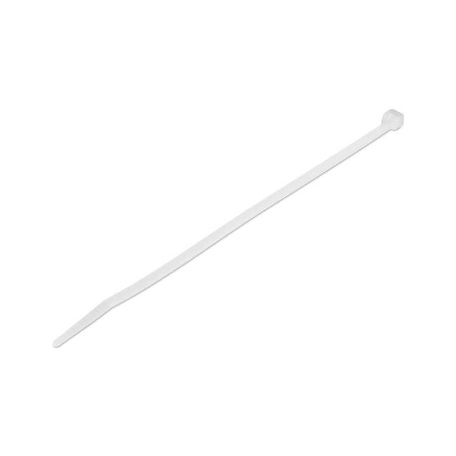 Startech bridas 20cm 4 mm de ancho, 55 mm nylon 1000 - blancas