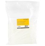 Startech bridas 20cm 4 mm de ancho, 55 mm nylon 1000 - blancas