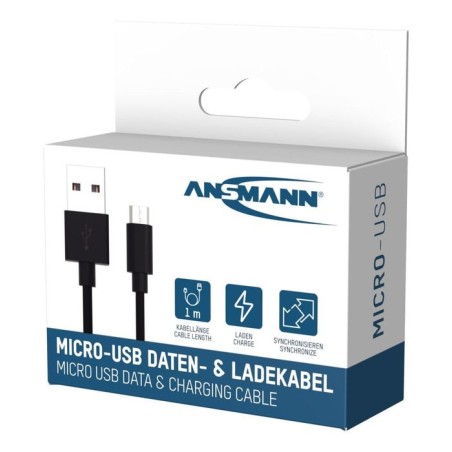 Ansmann cable de datos y carga usb a micro-usb 100cm