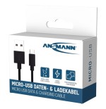 Ansmann cable de datos y carga usb a micro-usb 100cm