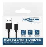 Ansmann cable de datos y carga usb a micro-usb 100cm