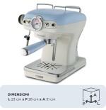 Cafetera espresso ariete vintage, azul