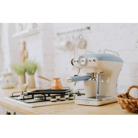 Cafetera espresso ariete vintage, azul