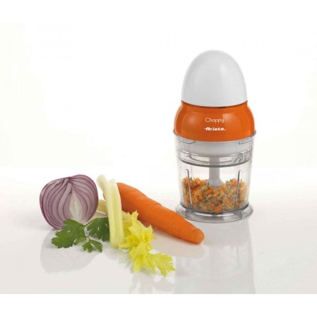Picadora ariete 1836, 250 l, naranja, blanco, de plástico, acero inoxidable, 160 w, 105 mm