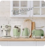 Hervidor de agua ariete vintage 1l, verde