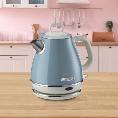 Hervidor de agua ariete vintage 1l, azul