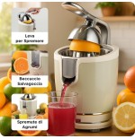 Exprimidor de citricos ariete vintage beige