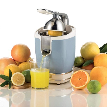 Exprimidor de citricos ariete vintage azul