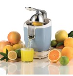 Exprimidor de citricos ariete vintage azul