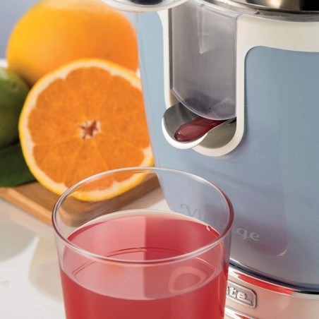 Exprimidor de citricos ariete vintage azul