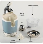 Exprimidor de citricos ariete vintage azul