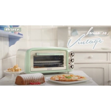 Mini horno ariete vintage verde
