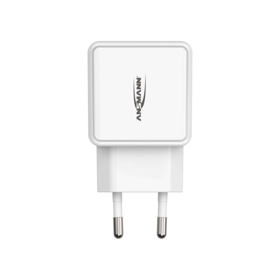 Cargador de pared ansmann hc212 2xusb 2400ma blanco