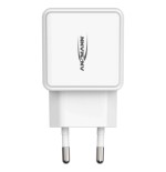 Cargador de pared ansmann hc212 2xusb 2400ma blanco