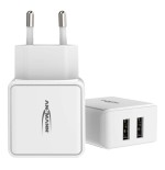 Cargador de pared ansmann hc212 2xusb 2400ma blanco