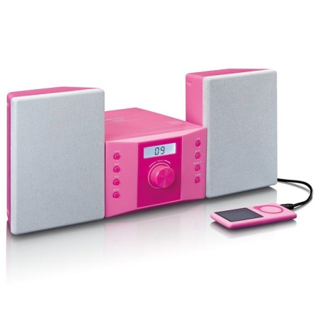 Lenco mc-013pk sistema estéreo portátil digital 4 w rosa