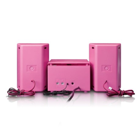 Lenco mc-013pk sistema estéreo portátil digital 4 w rosa