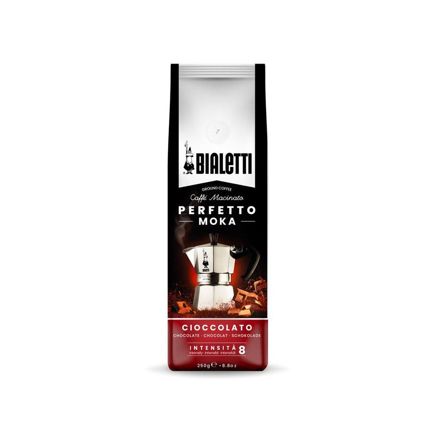 Café molido bialetti perfetto moka cioccolato 250g