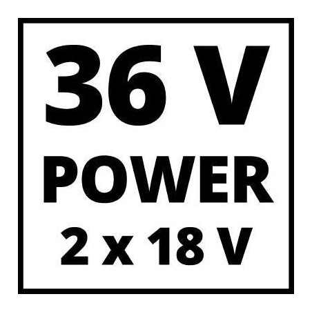 Einhell cortasetos inalámbrico ge-ch 36/65 li-solo, 36volt (2x18v)