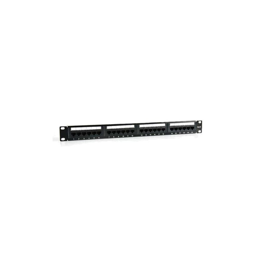 2lan patch panel 19" cat6 24 puertos utp