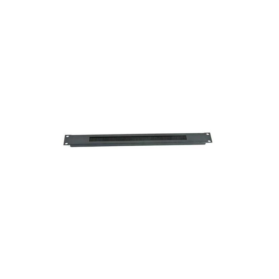 2lan panel pasacables de cepillo 19" 1u metal