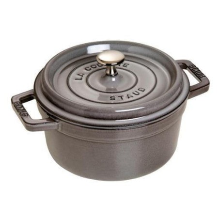 Staub la cocotte 20cm redondo, gris grafito, hierro fundido