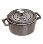 Staub la cocotte 20cm redondo, gris grafito, hierro fundido