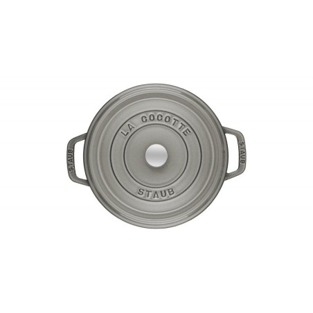 Staub la cocotte 20cm redondo, gris grafito, hierro fundido