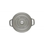 Staub la cocotte 20cm redondo, gris grafito, hierro fundido