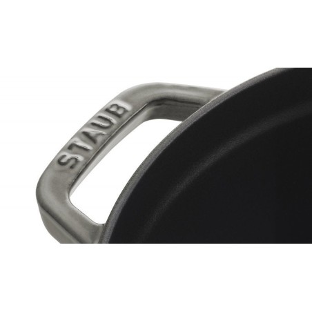 Staub la cocotte 20cm redondo, gris grafito, hierro fundido