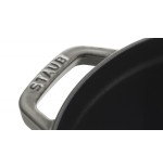 Staub la cocotte 20cm redondo, gris grafito, hierro fundido