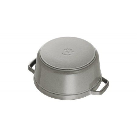 Staub la cocotte 20cm redondo, gris grafito, hierro fundido