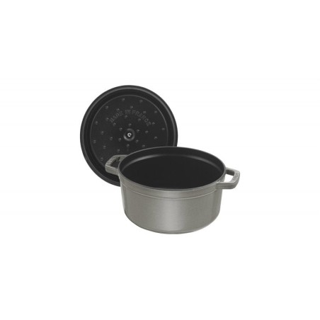 Staub la cocotte 20cm redondo, gris grafito, hierro fundido
