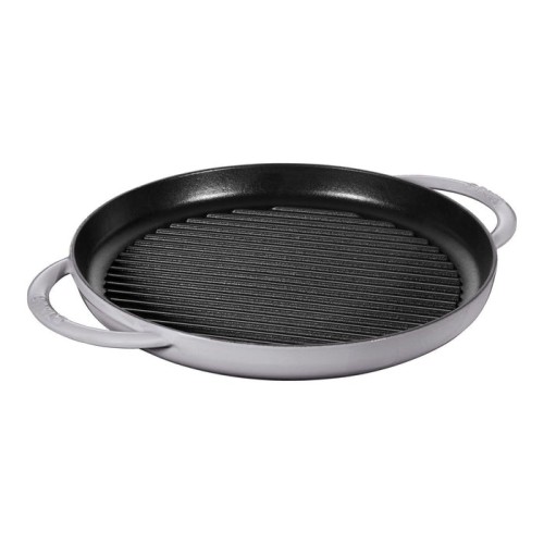 Sartén staub grill de inducción redonda 30cm gris grafito