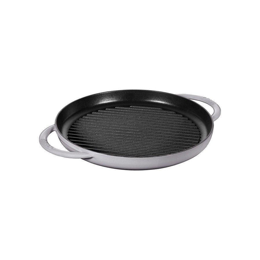 Sartén staub grill de inducción redonda 30cm gris grafito