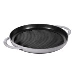 Sartén staub grill de inducción redonda 30cm gris grafito